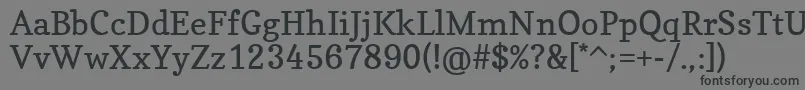 CopseRegular-Schriftart – Schwarze Schriften auf grauem Hintergrund