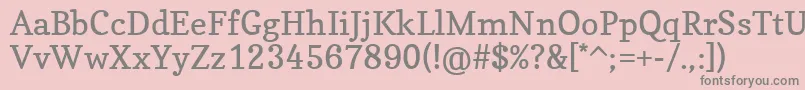 CopseRegular Font – Gray Fonts on Pink Background