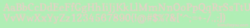 CopseRegular Font – Pink Fonts on Green Background