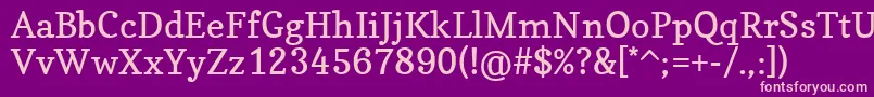 CopseRegular Font – Pink Fonts on Purple Background