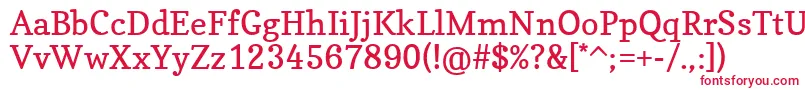 CopseRegular Font – Red Fonts on White Background