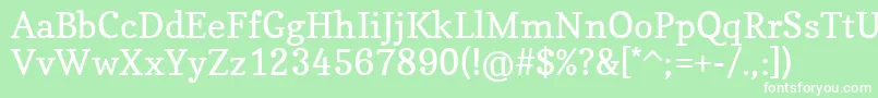 CopseRegular Font – White Fonts on Green Background