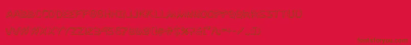Flesheating3D Font – Brown Fonts on Red Background
