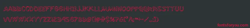 Flesheating3D Font – Red Fonts on Black Background