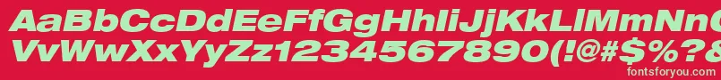 Подробнее о шрифте Heaveneticaextd9Blkoblsh Шрифт Heaveneticaextd9Blkoblsh – зелёные шрифты на красном фоне