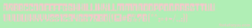 Plast28 Font – Pink Fonts on Green Background