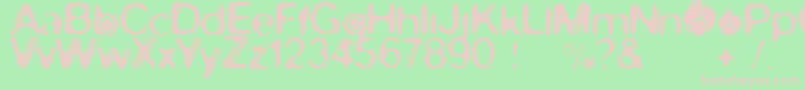 SkirulesSans2 Font – Pink Fonts on Green Background