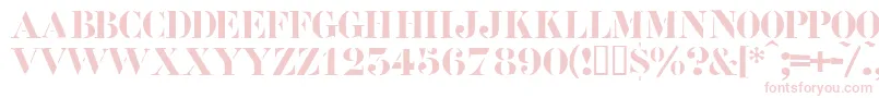 Roadcase-Schriftart – Rosa Schriften auf weißem Hintergrund