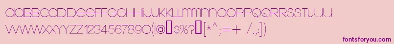 Kravitz Font – Purple Fonts on Pink Background