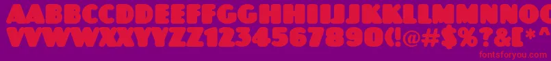 AJaspertitulrndnord Font – Red Fonts on Purple Background