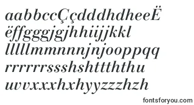 LinotypegianottenMediumitalic font – nyanja Fonts