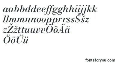 LinotypegianottenMediumitalic font – estonian Fonts
