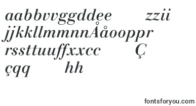 LinotypegianottenMediumitalic font – uzbek Fonts