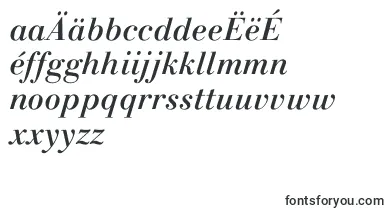 LinotypegianottenMediumitalic font – macedonian Fonts