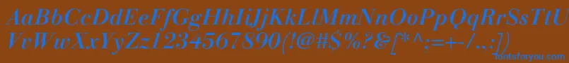 Подробнее о шрифте LinotypegianottenMediumitalic Шрифт LinotypegianottenMediumitalic – синие шрифты на коричневом фоне