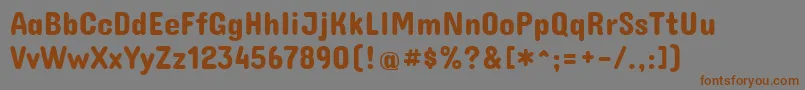 ConcertoneRegular Font – Brown Fonts on Gray Background