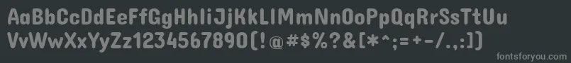 ConcertoneRegular Font – Gray Fonts on Black Background