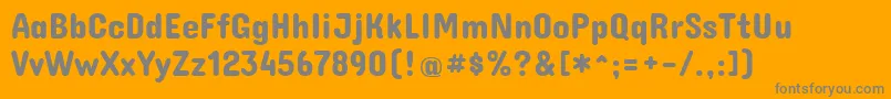ConcertoneRegular Font – Gray Fonts on Orange Background