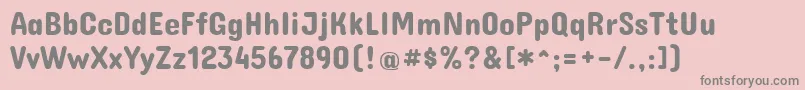 フォントConcertoneRegular – ピンクの背景に灰色の文字