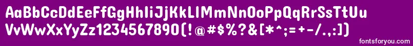 ConcertoneRegular Font – White Fonts on Purple Background
