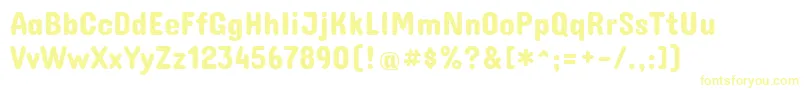 ConcertoneRegular Font – Yellow Fonts on White Background