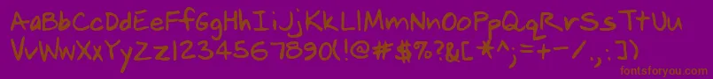 More about Lehn238 Font Lehn238 Font – Brown Fonts on Purple Background