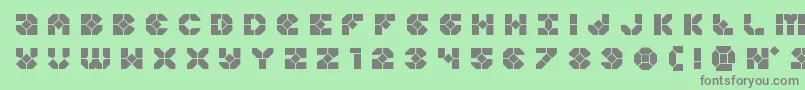 Zoomrunnertitle Font – Gray Fonts on Green Background
