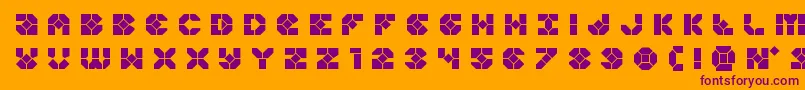 More about Zoomrunnertitle Font Zoomrunnertitle Font – Purple Fonts on Orange Background