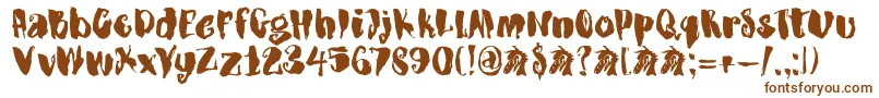 DkDragonblood Font – Brown Fonts on White Background