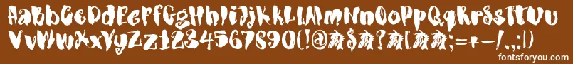 DkDragonblood Font – White Fonts on Brown Background