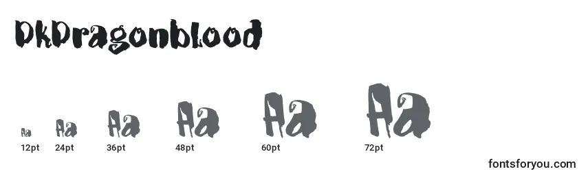 DkDragonblood Font Sizes