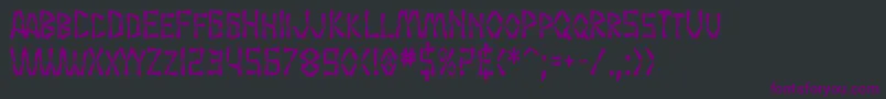 SfWasabiCondensedBold Font – Purple Fonts on Black Background