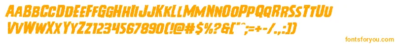 Więcej informacji o czcionce Vicioushungerexpandital Czcionka Vicioushungerexpandital – pomarańczowe czcionki