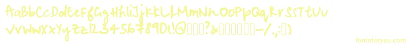 MaliniohtersboldRegular Font – Yellow Fonts