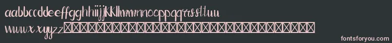 HapynesRegular Font – Pink Fonts on Black Background