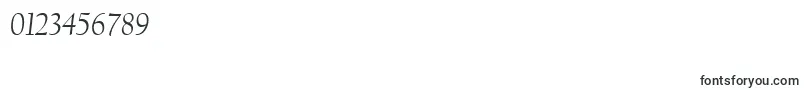 CalifornianFbРљСѓСЂСЃРёРІ-Schriftart – Schriften für Zahlen und Nummern