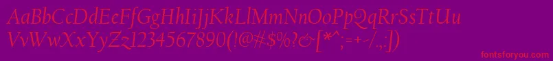 フォントCalifornianFbРљСѓСЂСЃРёРІ – 紫の背景に赤い文字