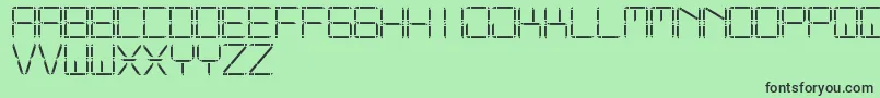Шрифт OtherDisplaySt – чёрные шрифты на зелёном фоне