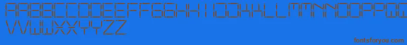 OtherDisplaySt Font – Brown Fonts on Blue Background