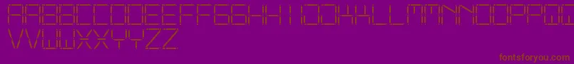 OtherDisplaySt Font – Brown Fonts on Purple Background