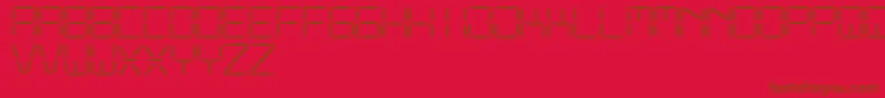 OtherDisplaySt Font – Brown Fonts on Red Background