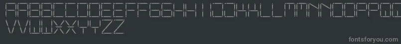 Czcionka OtherDisplaySt – szare czcionki na czarnym tle