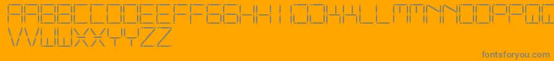 OtherDisplaySt Font – Gray Fonts on Orange Background