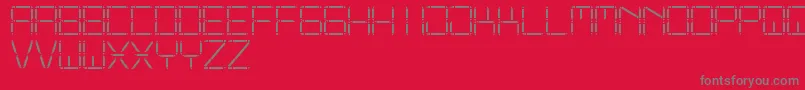 OtherDisplaySt Font – Gray Fonts on Red Background