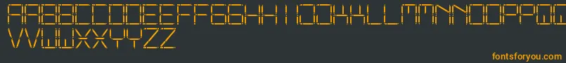 Шрифт OtherDisplaySt – оранжевые шрифты на чёрном фоне
