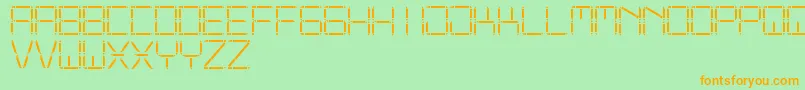 OtherDisplaySt Font – Orange Fonts on Green Background