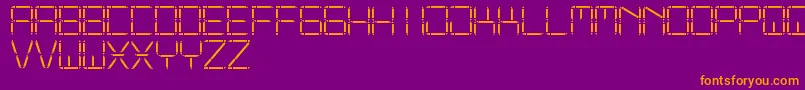 OtherDisplaySt Font – Orange Fonts on Purple Background