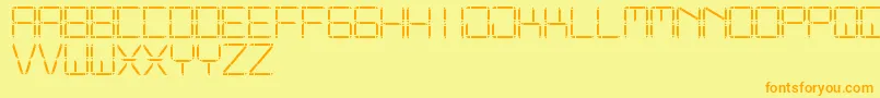 OtherDisplaySt Font – Orange Fonts on Yellow Background