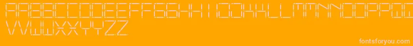 OtherDisplaySt Font – Pink Fonts on Orange Background
