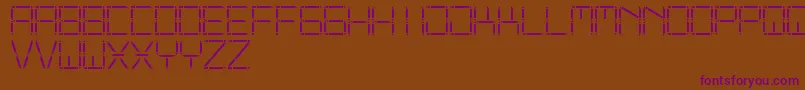 OtherDisplaySt Font – Purple Fonts on Brown Background